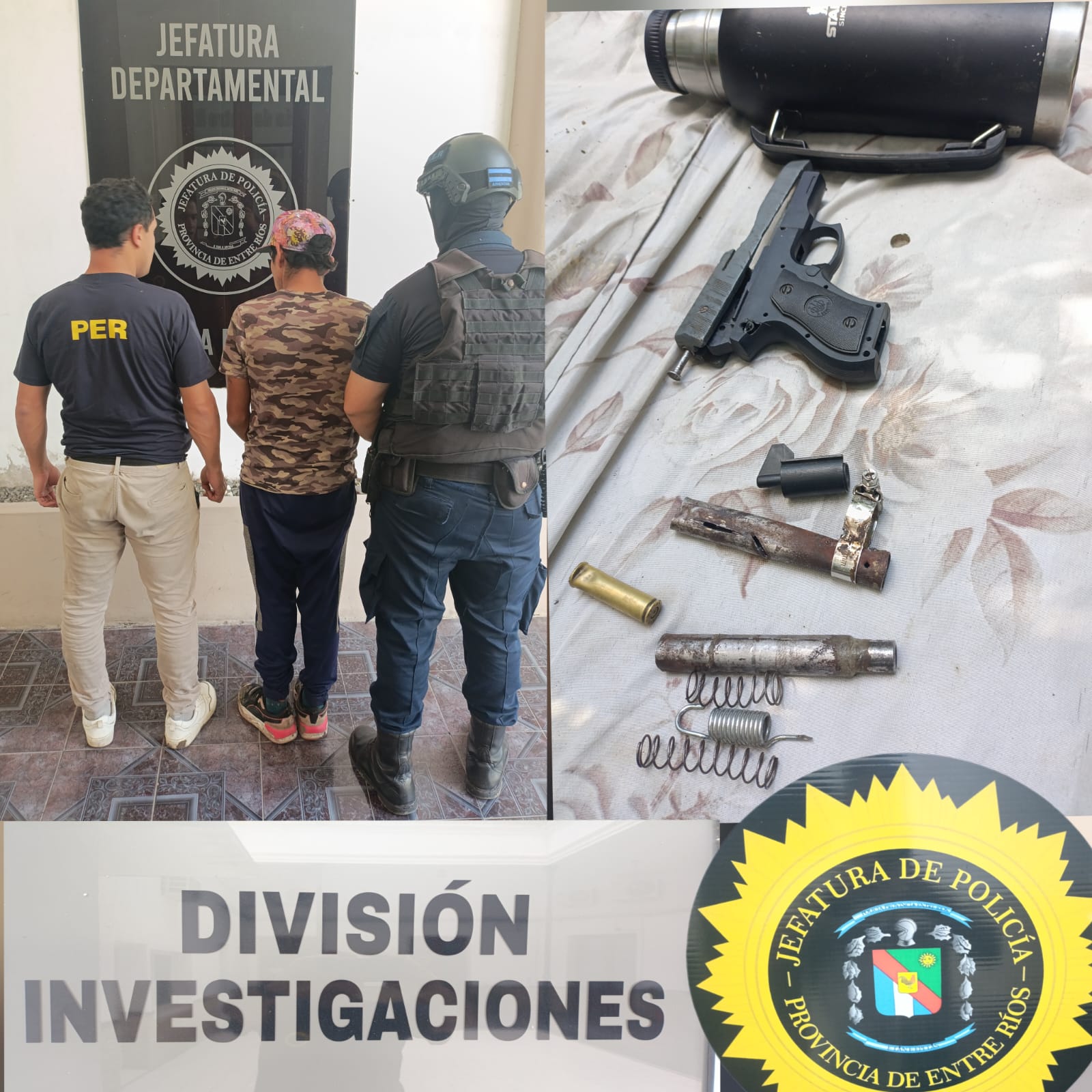 Investigaban un hurto y secuestraron elementos para fabricar arma “tumbera”